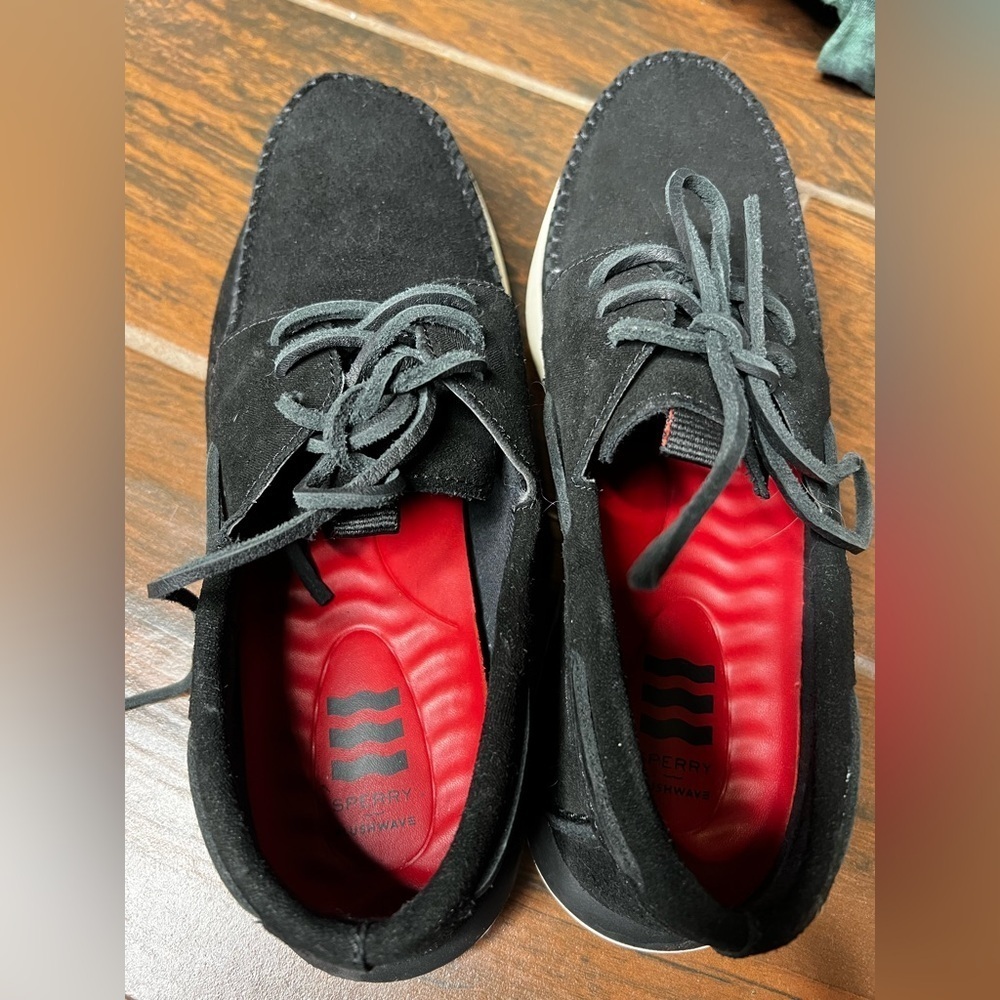 Sperry Top Sider Plush Wave Suede Shoes - Picture 2 of 5